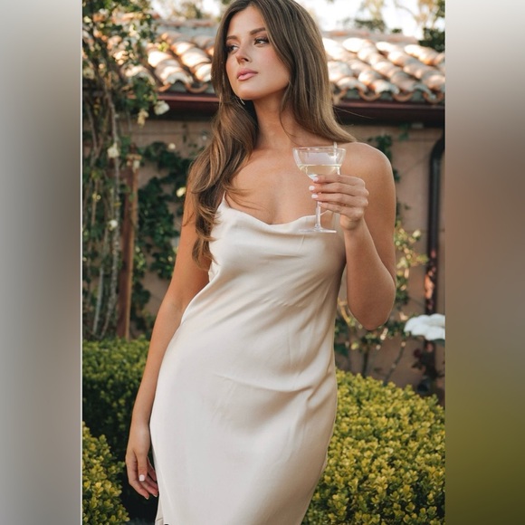 Show Me Your MuMu Cream Maxi Dress - Picture 3 of 6